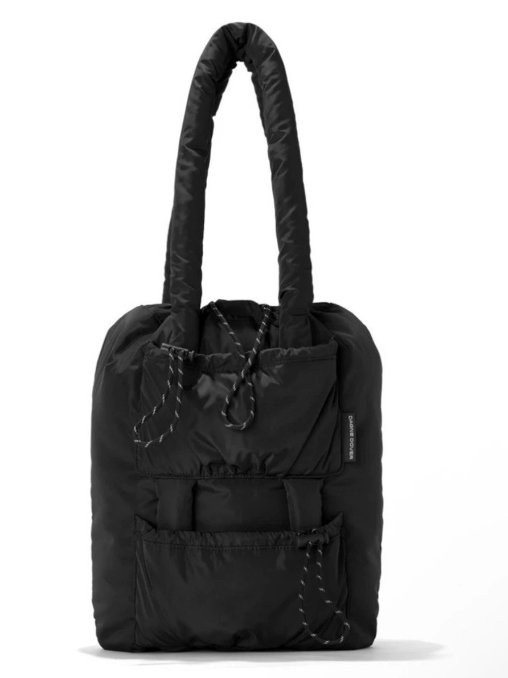 NWOT Dagne Dover Kal Drawstring Tote in Onyx Black